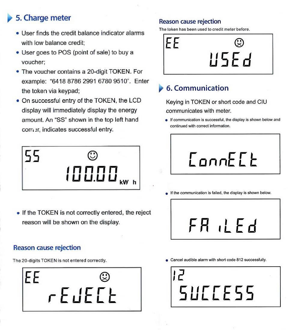 Hexing Pre-paid meter manual