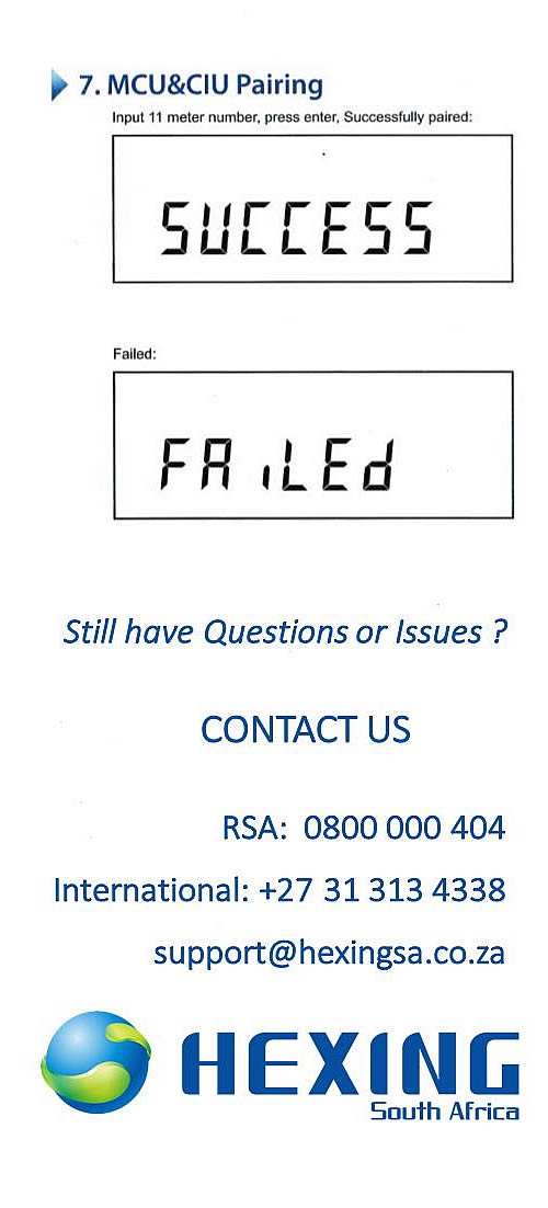 Hexing Pre-paid meter manual